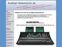 Tablet Screenshot of predigt-tankstelle.de